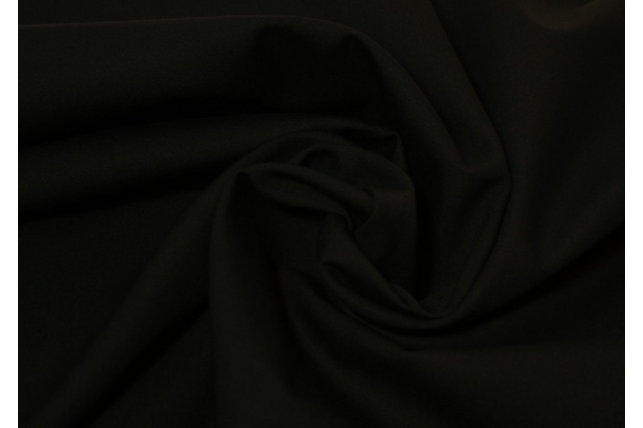 10cm Baumwollstoff (feiner Popeline) uni einfarbig  schwarz  (Grundpreis 12,00/m)